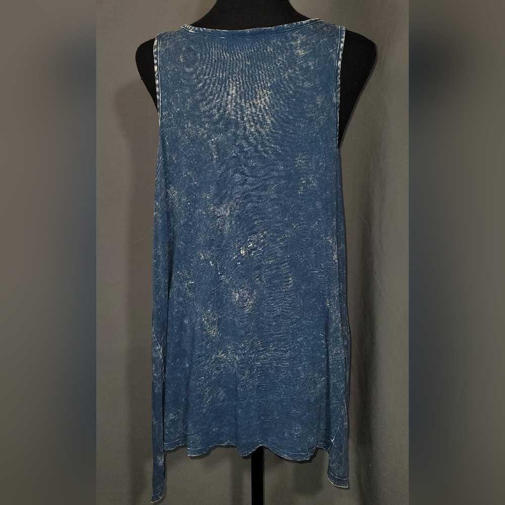 Torrid Blue Washed Tank Top - Picture 3 of 3